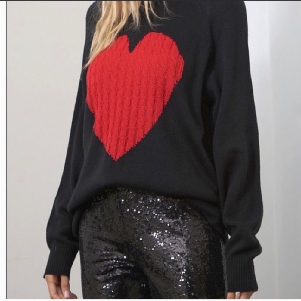 #23 Boho Beautiful Heart pull over sweater 
Cotton blend